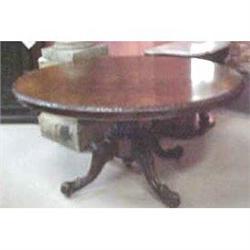 Oval Burled Walnut Table #1040986