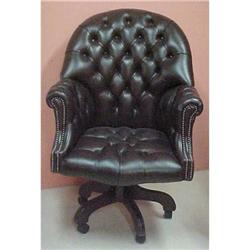 LEATHER DESK CHAIR #1040999