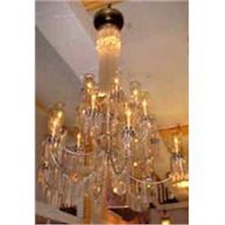 Crystal and Polished Chrome Chandelier #1041015