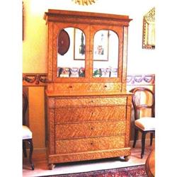 1820s Birdseye Maple Charles X Secretaire #1041042