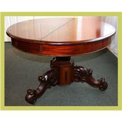 1900s German Mahogany Biedermeier Dining Table #1041050