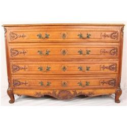 1890s Belgian Oak Louis XV Chest of Drawers #1041059