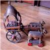 Image 1 : Asian 18c Royal Ox Drawn Wooden Cart Model #1041210