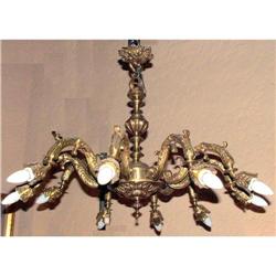 10L  French Bronze chandelier #1041224