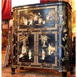 Chinese bar Cabinet  Jade carvings #1041225