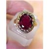 Image 1 : Lovely Gold Antique GARNET RING #1066657