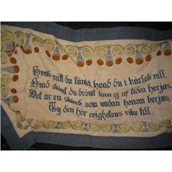  tapestry with embroidery - handmade #1066740