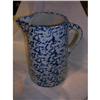 Image 1 : ANTIQUE SPATTER WARE PITCHER  SPONGEWARE #1066801
