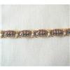 Image 1 : 1950's Ruby/Diamond/Sapphire/14K Link Bracelet #1066935