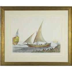 Lithograph, Maritime ?Farlane de Pesche? By: #1074667