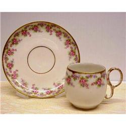 LIMOGES demitasse Cup & Saucer #1074871