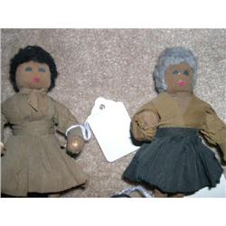 Crepe paper black grandmother and daughter #1074892