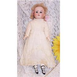 Bisque Headed Paper Mache Doll Original Dress #1074947