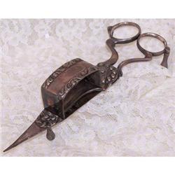 Victorian Era Silver Candle Wick Snuffers #1074949