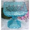 Image 1 : EAPG Blue Daisy Button Thumbprint Glass Compote#1074951
