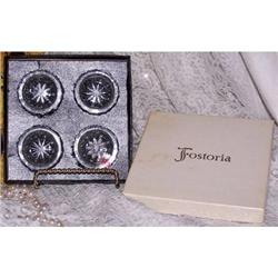4 Fostoria Princess House Open Salts in Box #1074966