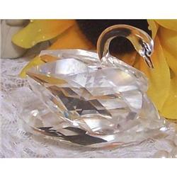 Retired Swarovski Silver Crystal Med Swan #1074967