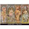 Image 1 : 4 MUCHA ART NOUVEAU POSTERS "4 TIMES OF DAY" #1075006