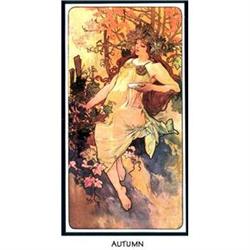 MUCHA ART NOUVEAU POSTER "AUTUMN" #1075008
