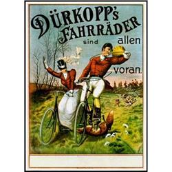 BICYCLE ADVERTISEMENT POSTER "DURKOPPS" #1075016