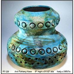 FANTONI ? ART POTTERY VASE ITALY 1950's - Eames#1075040