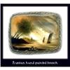 Image 1 : RUSSIAN HAND PAINTED SCENIC BROOCH CJ-28 #1075047