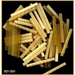 1000 VINT TOPAZ ICE FROST GLASS TUBE BEADS #1075065