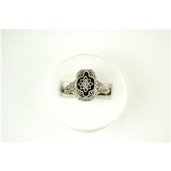 Antique Style Filigree Ring Black Onyx#1075073