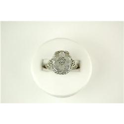 ANTIQUE STYLE RING CRYSTAL DIAMOND #1075076