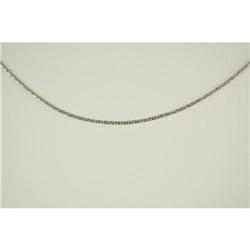 14K WHITE  GOLD CHAIN NECKLACE 18 INCHES #1075092