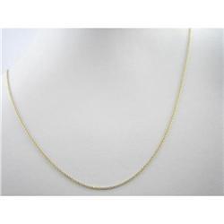 14K SOLID GOLD CABLE CHAIN NECKLACE 18 INCHES #1075093