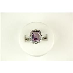 ANTIQUE Style Ring AMETHYST 3 CARATS!  #1075117