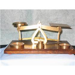 ENGLISH BRASS WIEGHT SCALE #1075119