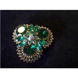 Large Judy Lee Rhinestone Brooch #1075287