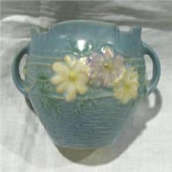 Roseville Blue Cosmos Jardiniere #1075299