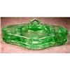 Image 1 : CAMBRIDGE Compact Make-UP Tray GREEN Etched #1075326