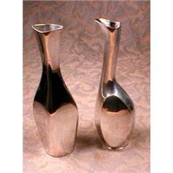 COHR Bud VASES Denmark SILVER Vintage #1075397