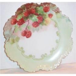 Hand Painted Raspberry Rosenthal Plate #1075432