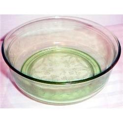 RARE Green Cloverleaf Depression Cereal Bowl #1075465