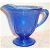 Image 1 : Cobalt Blue Royal Lace Footed Creamer #1075500