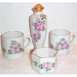 Hand Painted Rose Shaker, Demis, Napkin Ring #1075538