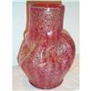 Image 1 : Dugan Cranberry Pinched Vase #1075679