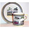 Image 1 : English Railway Decorated Cup and Saucer #1075719