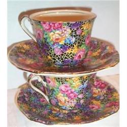 Two Royal Winton Hazel Chintz Cups and Saucers #1075782