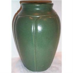 Zanesville Green Art Pottery Matt Glaze Vase #1075811