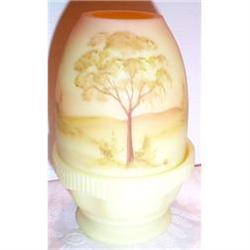 Burmese Hand Painted Artist Sgn Fairy Lamp #1075828