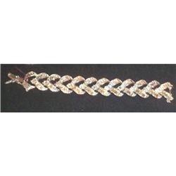 Pedo Signed Vintage Rhinestone Bracelet #1075863