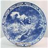 Image 1 : 1970s Chemkefa Blue Delft Plate of Dog Hunting #1076004