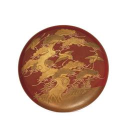 5 Old Japanese Makie Lacquer Plate  #1076220