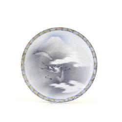 Old Japanese Studio Imari Plate Dragon Fuji Sg #1076244